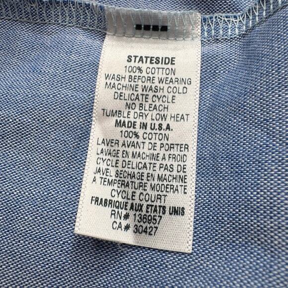 Stateside USA Classiccore Denim Wrap Button Casual Dress Sz Medium - Picture 11 of 16